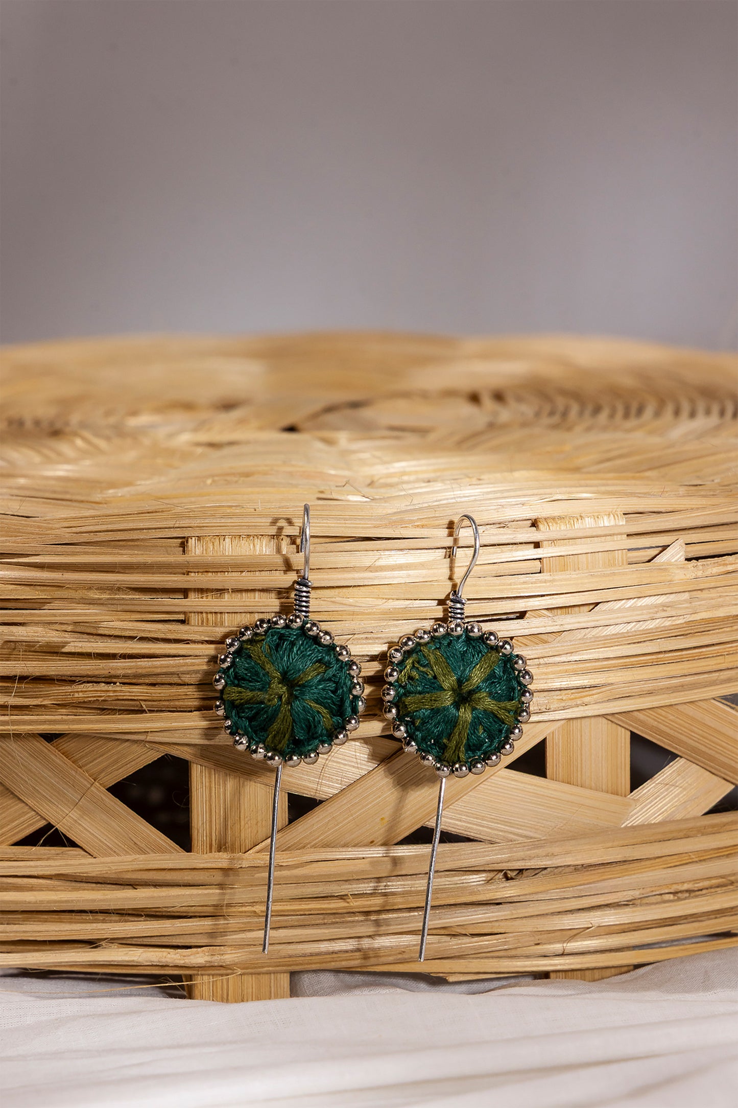 Green Sun Earcuff