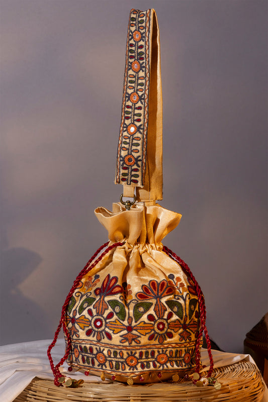 Ivory Garden Design Potli Bag