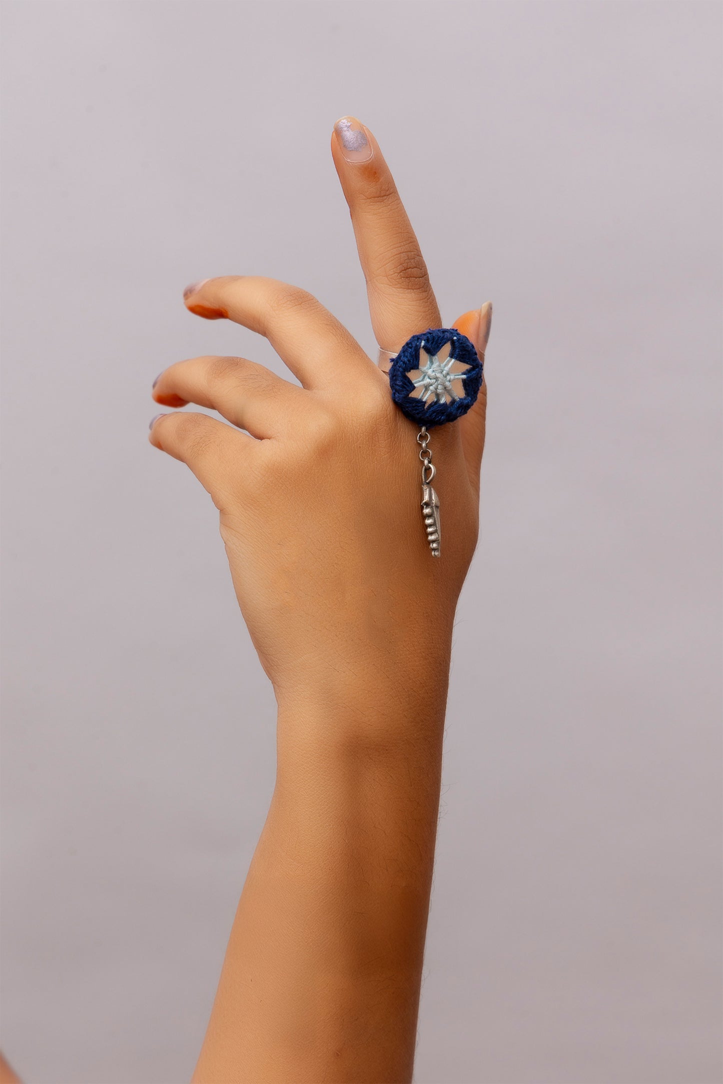 Blue Mirror Ring