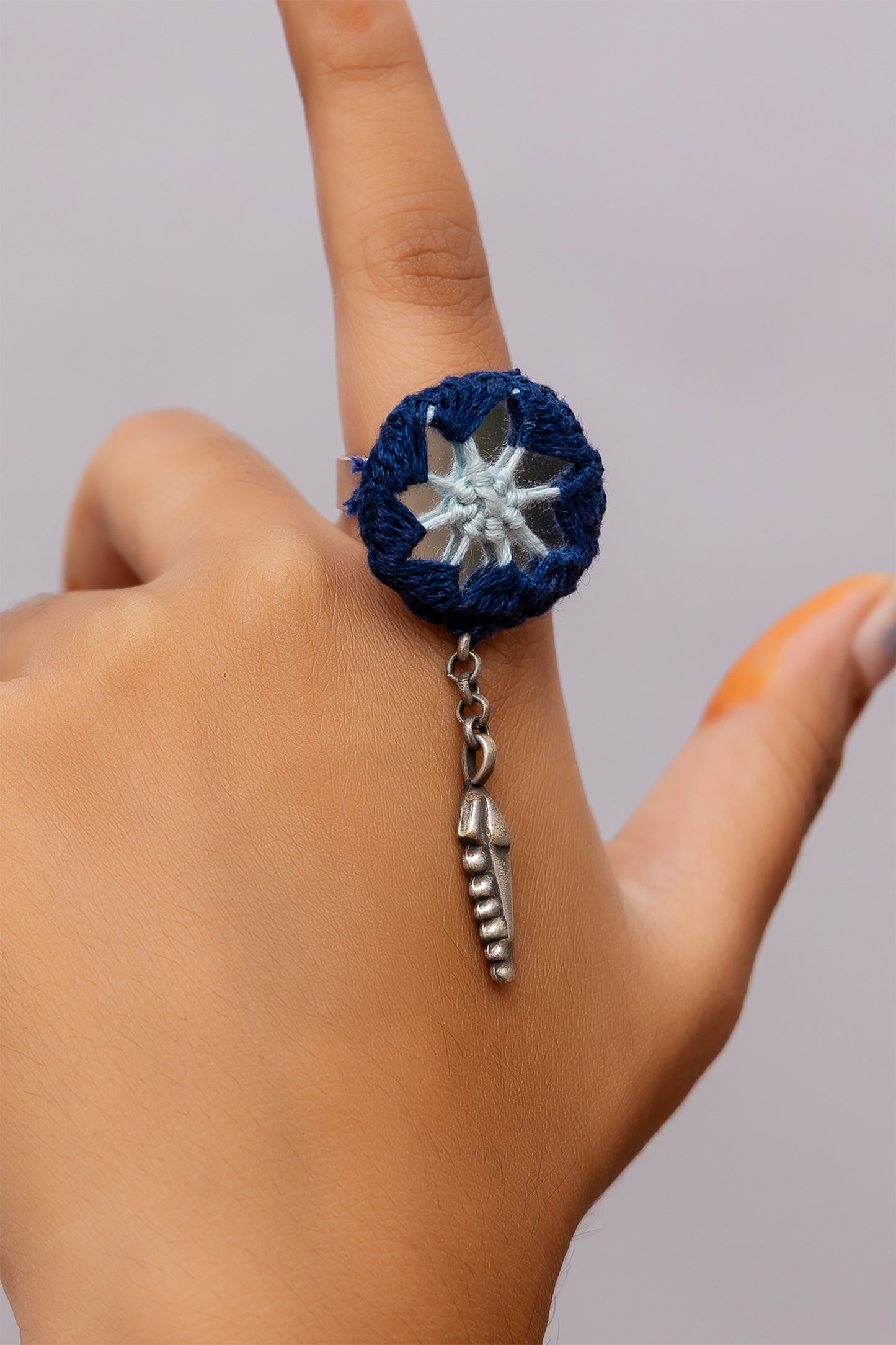 Blue Mirror Ring