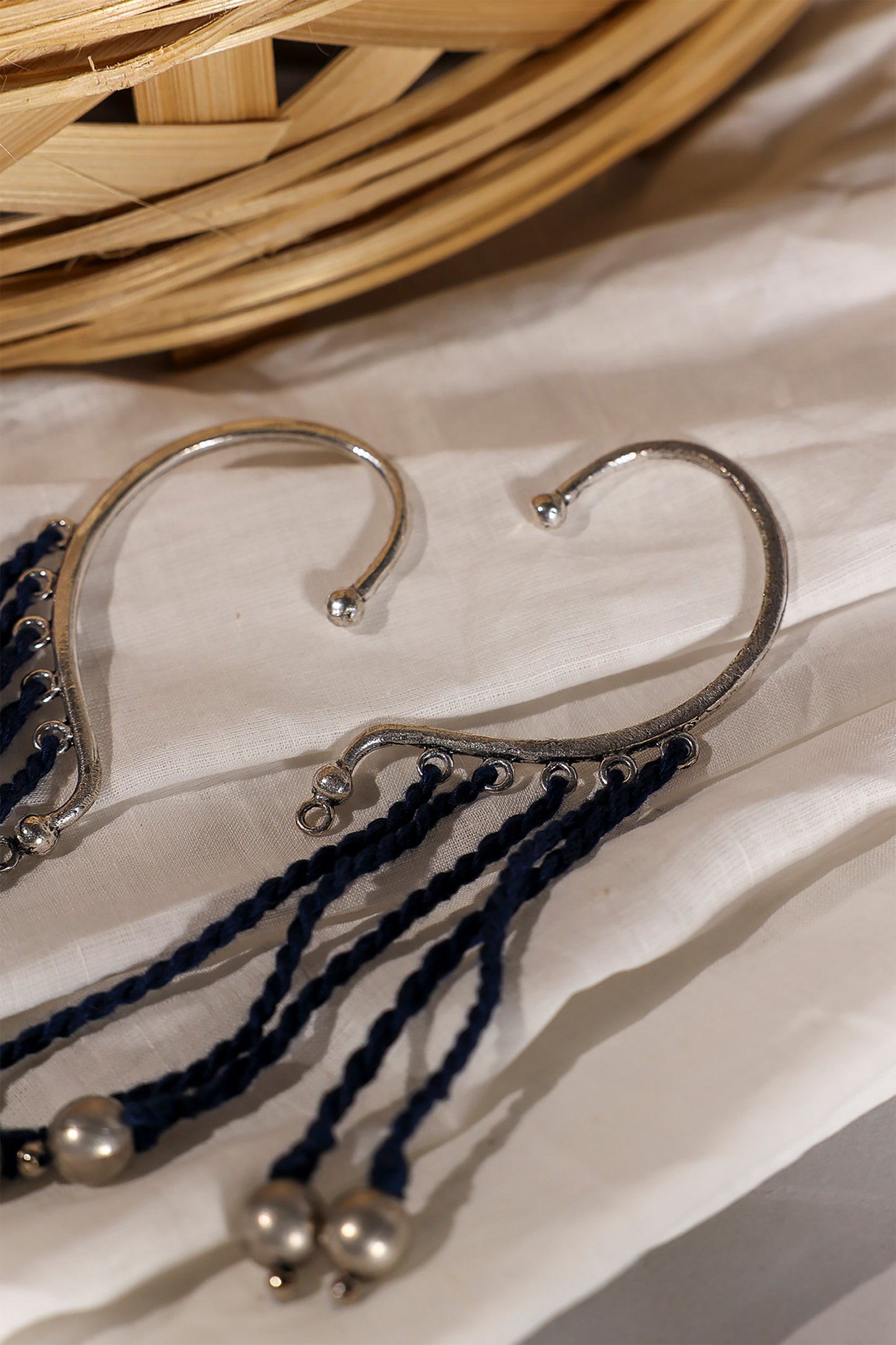 Blue Ear Cuff Dangler