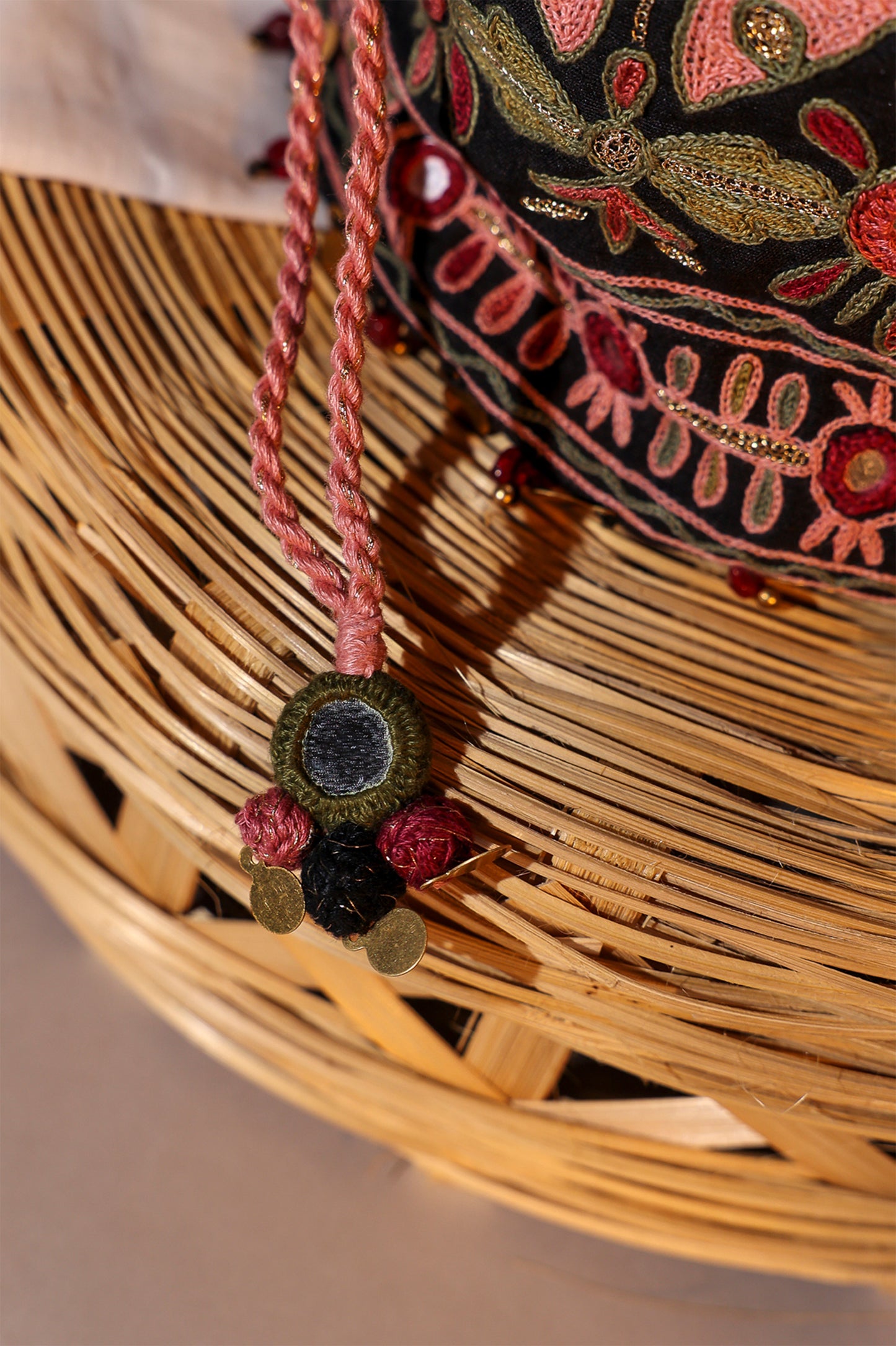Black Garden Design Potli Bag