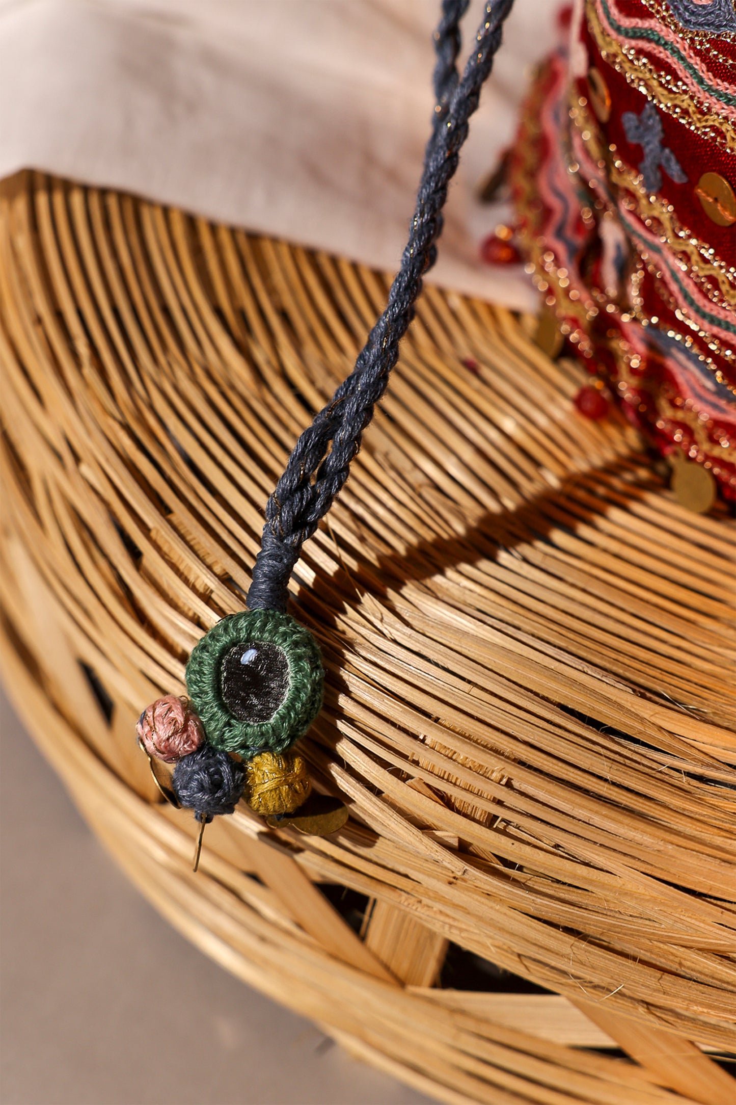 Red Kutchi Festiv Potli Bag