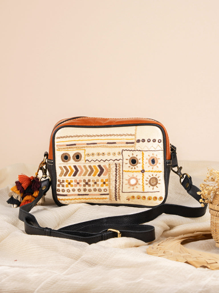 Rectangular Banjara Mirror Sling Bag