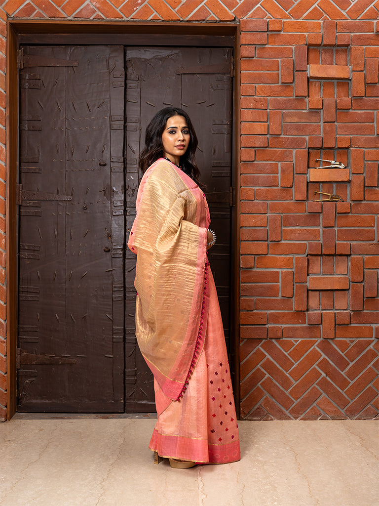 Chanderi Rabari Needlework Saree