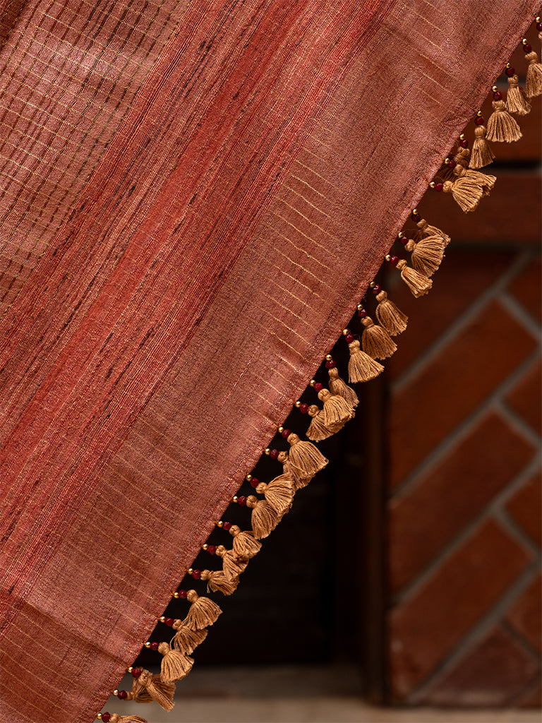 Handwoven Tussar Silk Saree