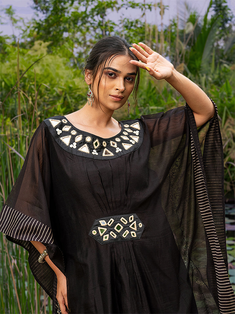 Mirror Work Long Kaftan