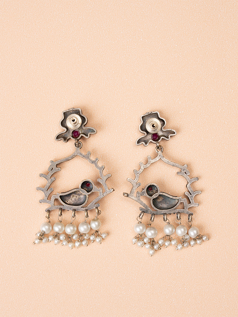 Sparrow Nest Oxidised Earring