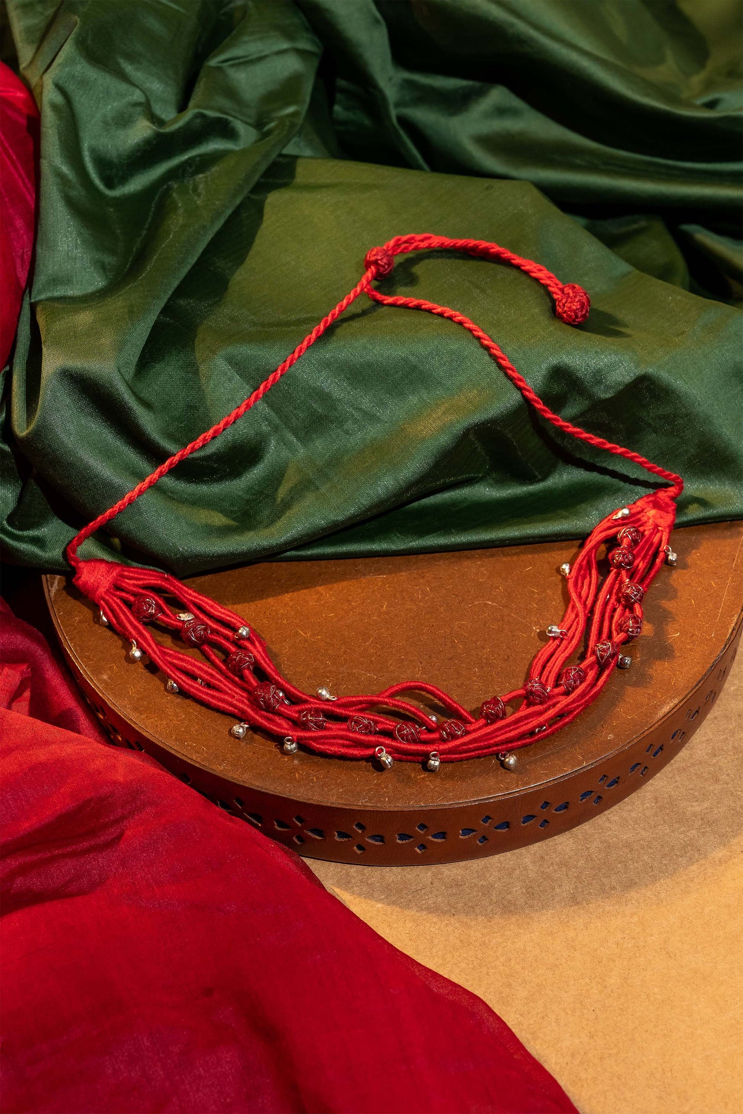 Red Multi Layerd Choker