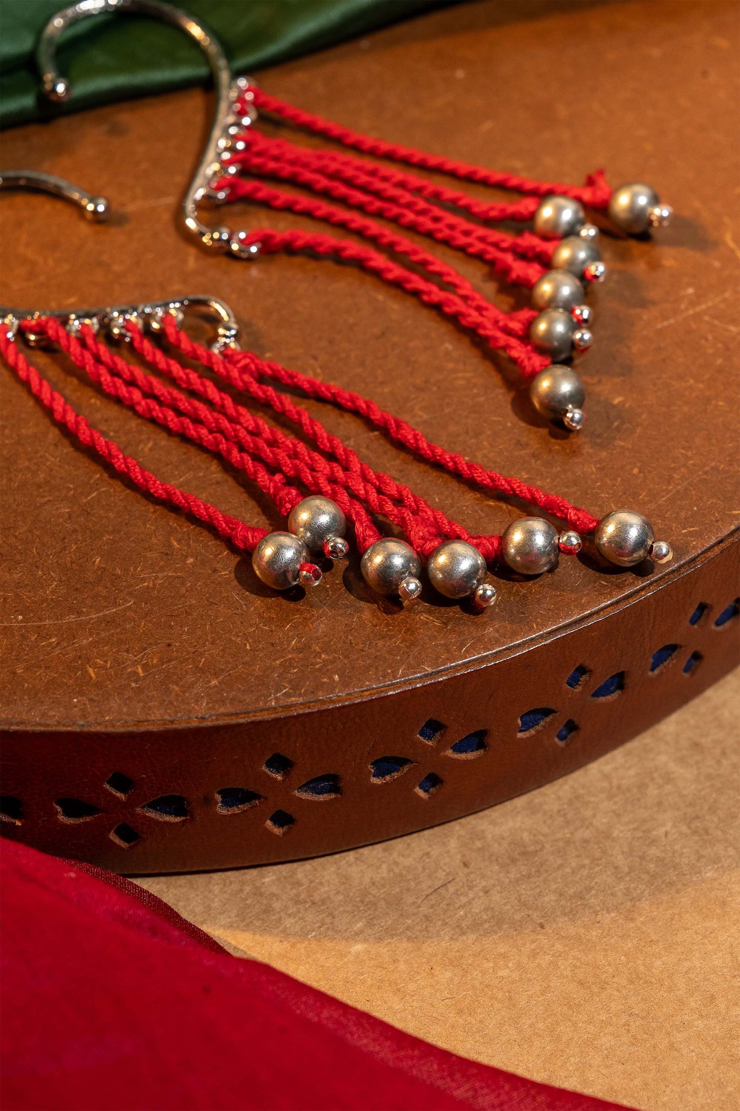 Red Earcuff Dangler