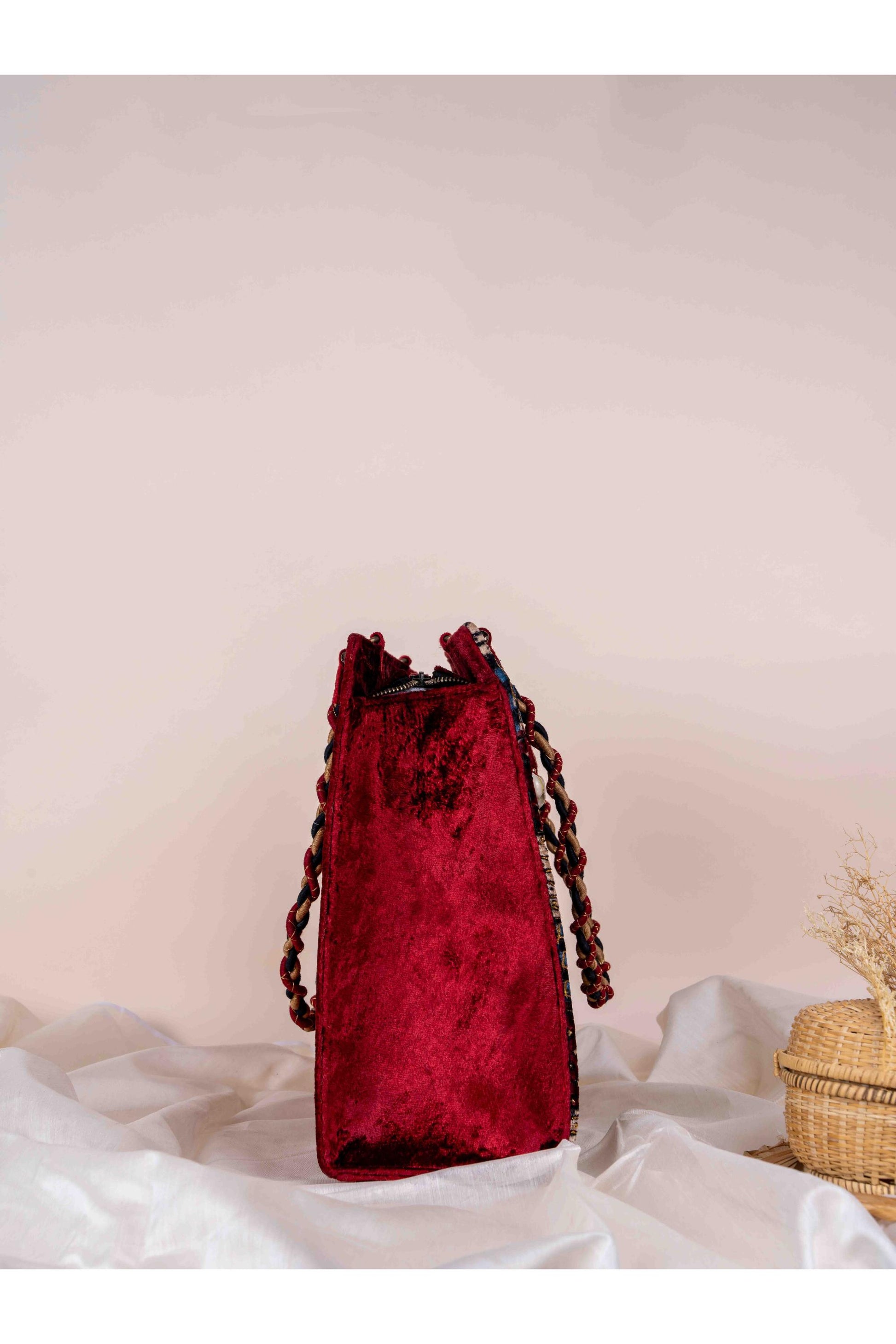 Geometric Waves Ajrakh Tote Bag