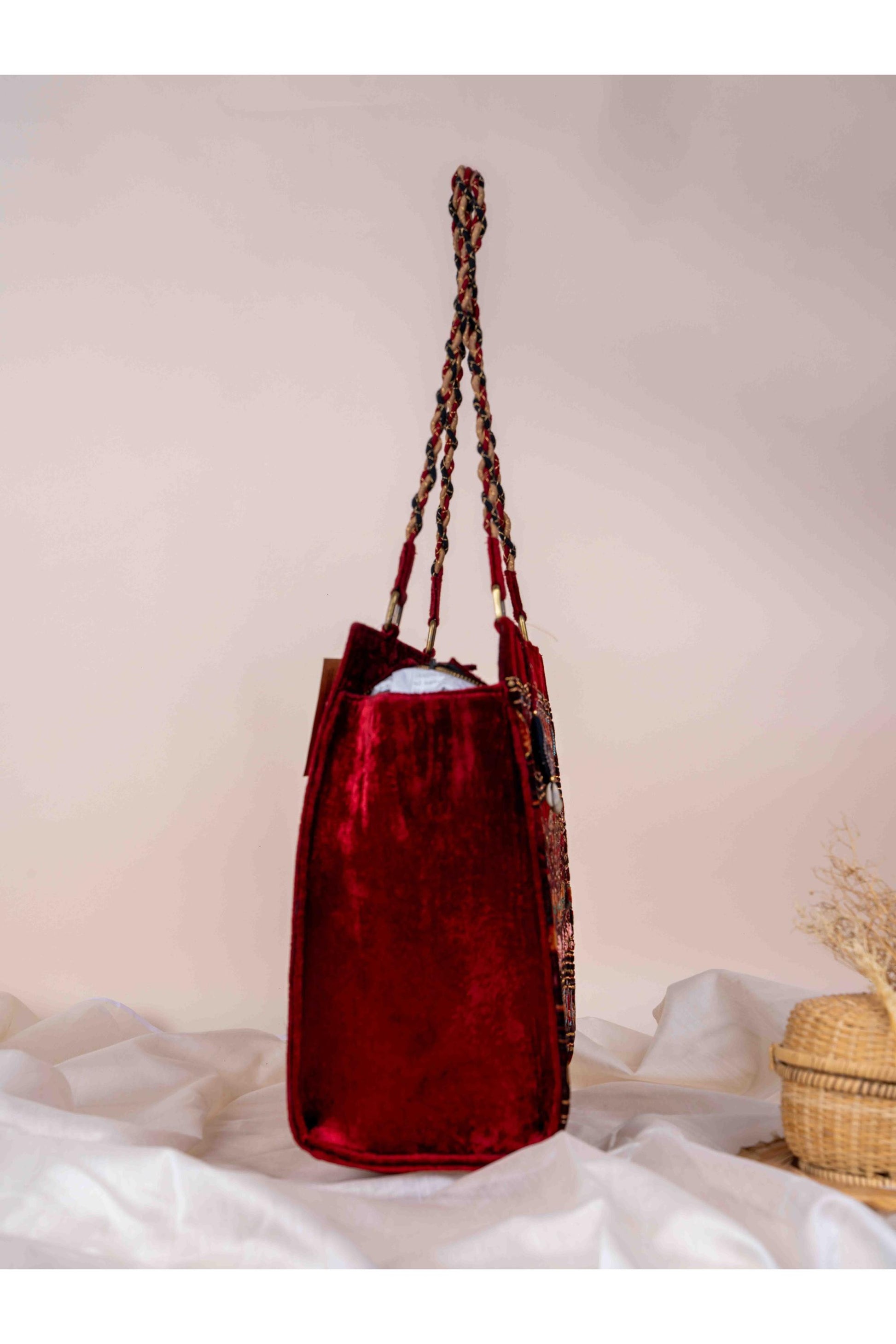 Blooming of Ajrakh Tote Bag