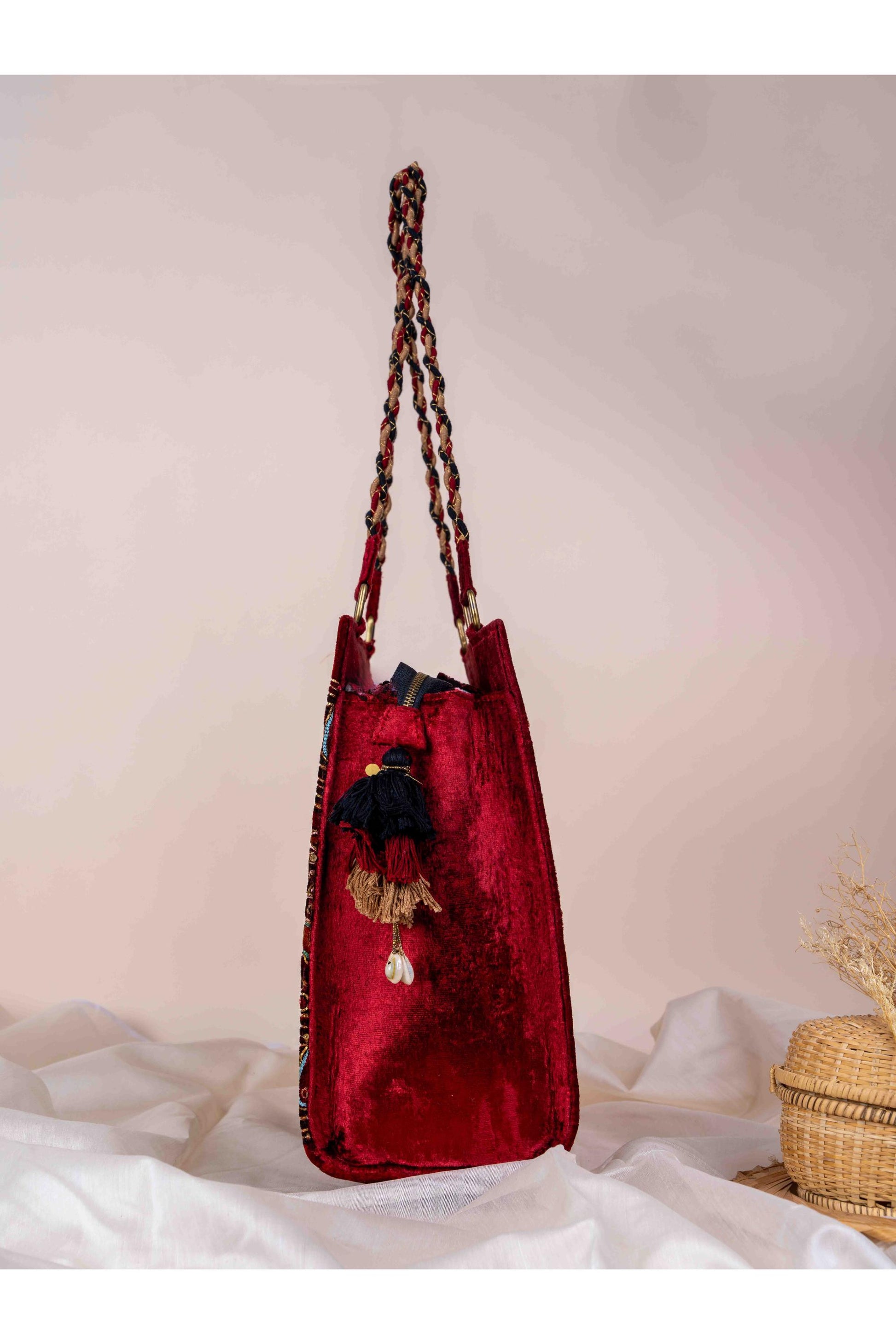 Blooming of Ajrakh Tote Bag