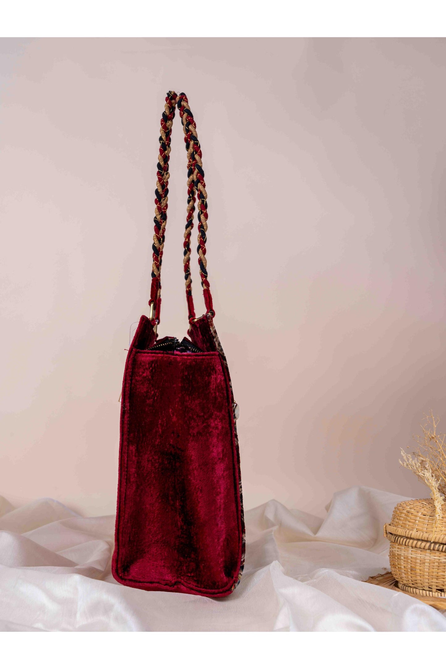 Fusion of Ajrakh Tote Bag