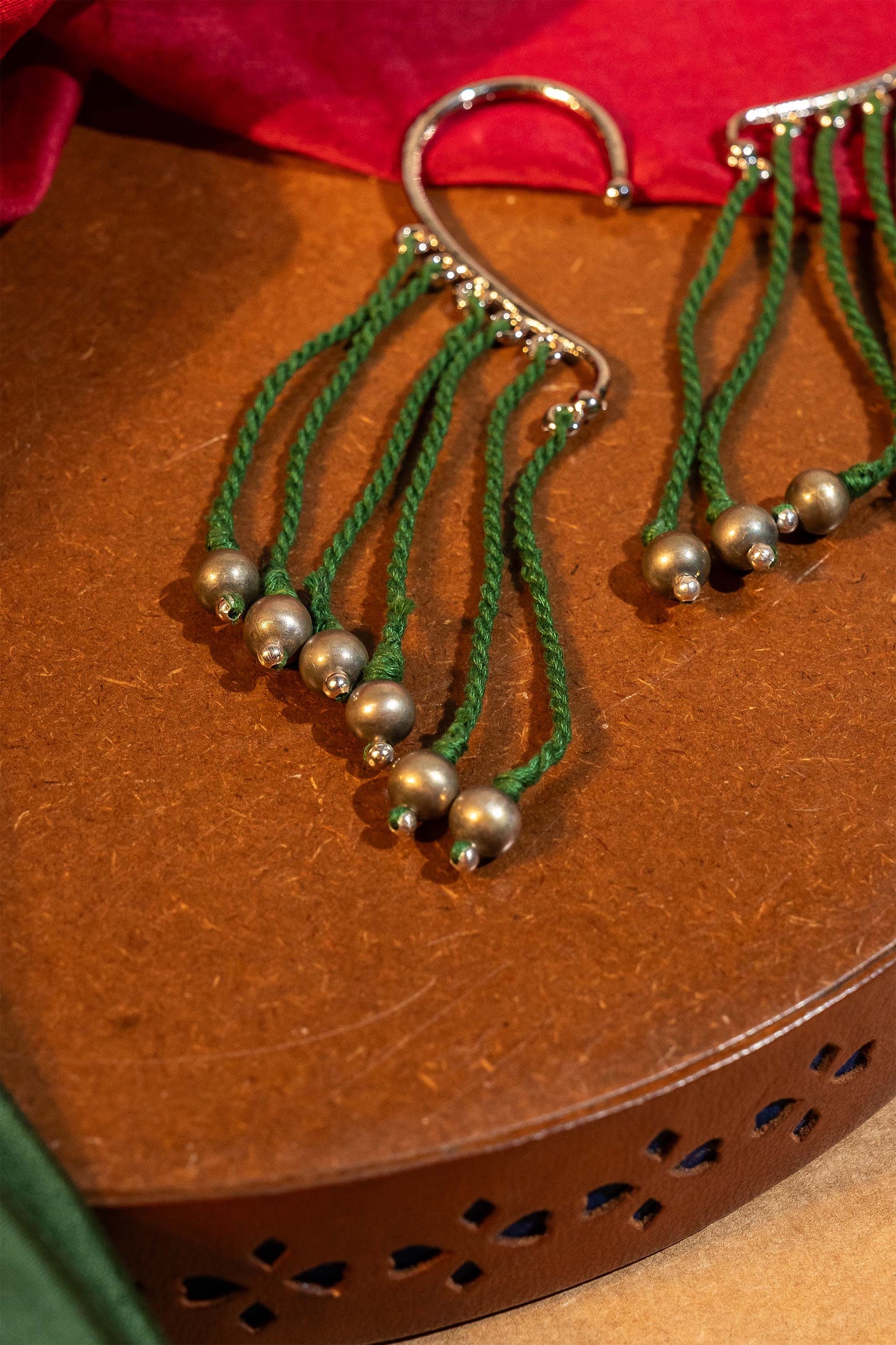 Green Earcuff Dangler