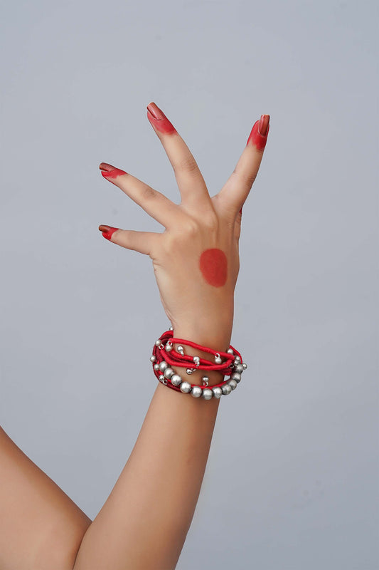 Red Multi Layered Bracelet