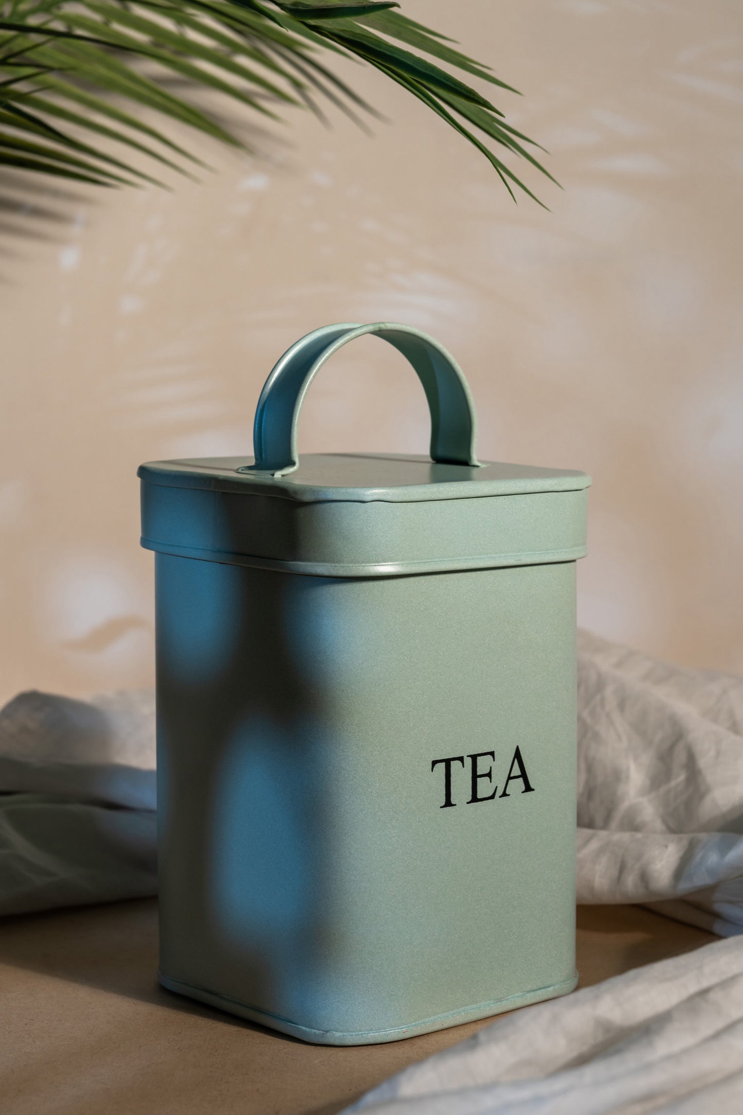 Light Blue Aluminum Tea Box