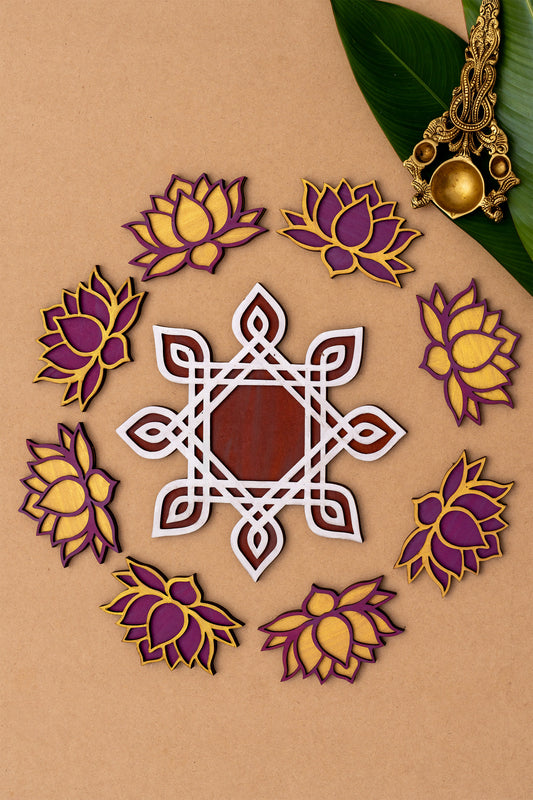 Kolam Kamal Rangoli