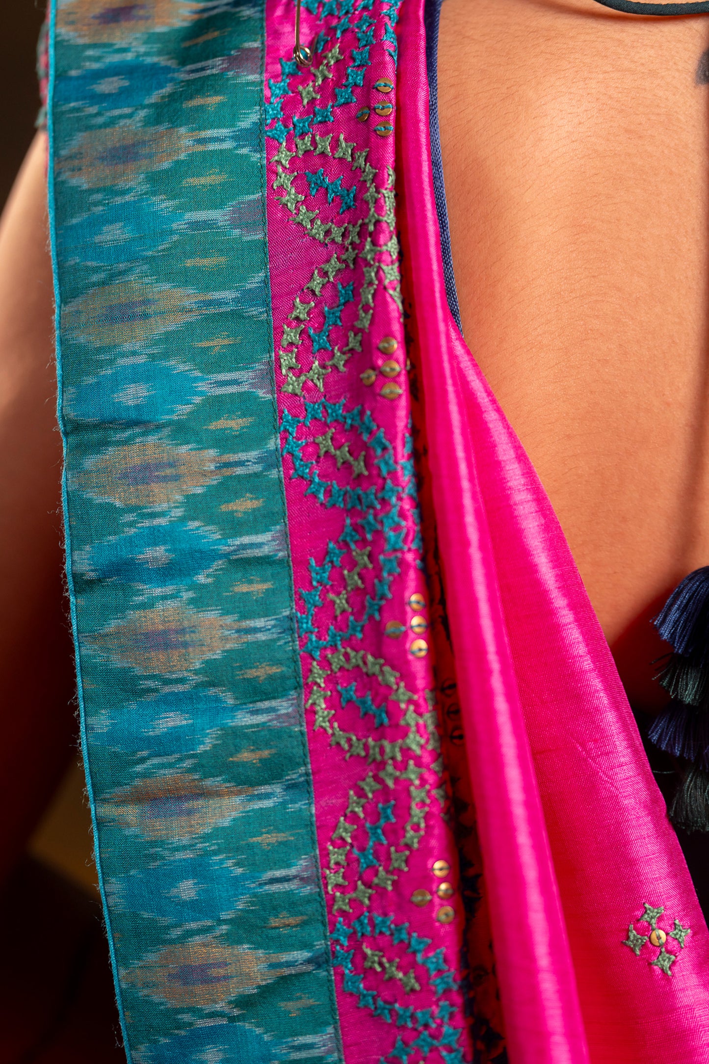 Rani Pink Satin Silk Saree – Timeless Craftsmanship & Vibrant Elegance