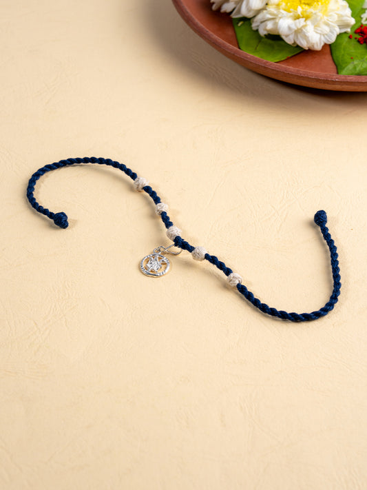 Artisanal Crafted Hanumanji Blue Rakhi