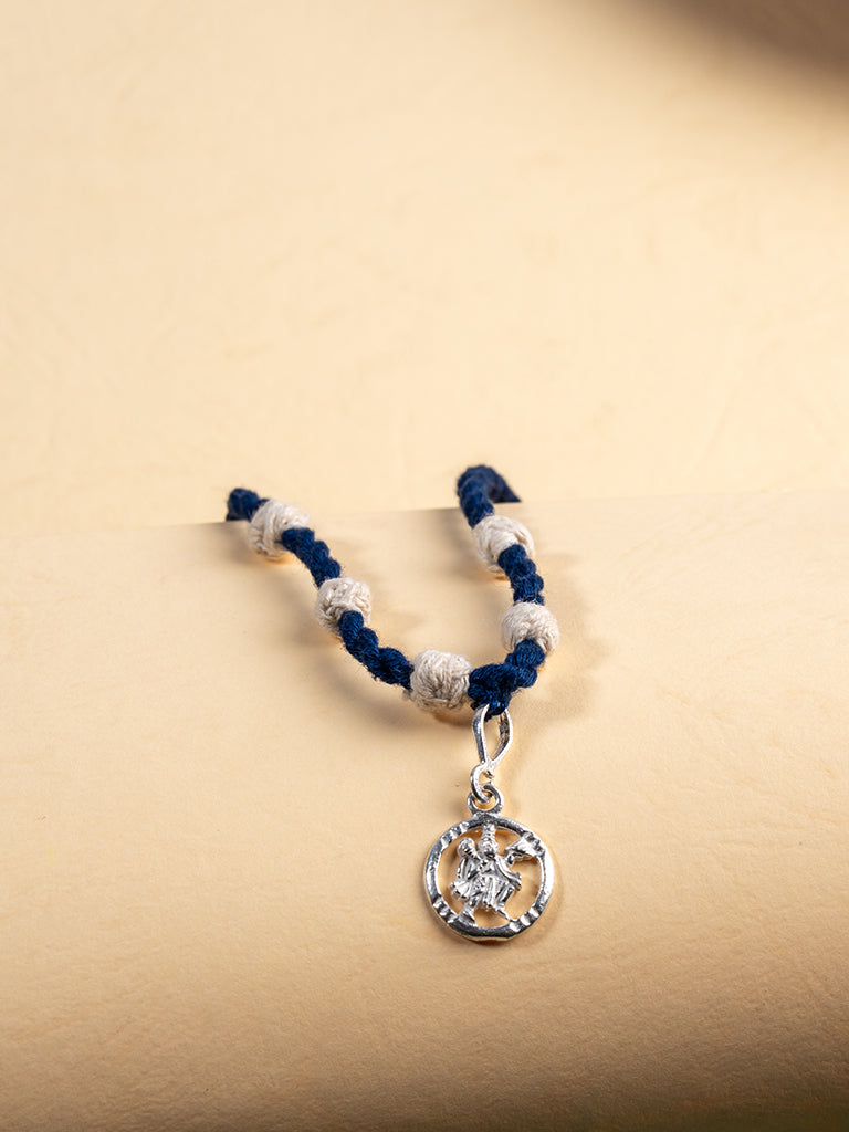 Artisanal Crafted Hanumanji Blue Rakhi