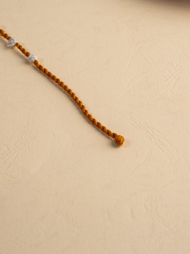 Mustard Twisted Threads Sun Charm Rakhi