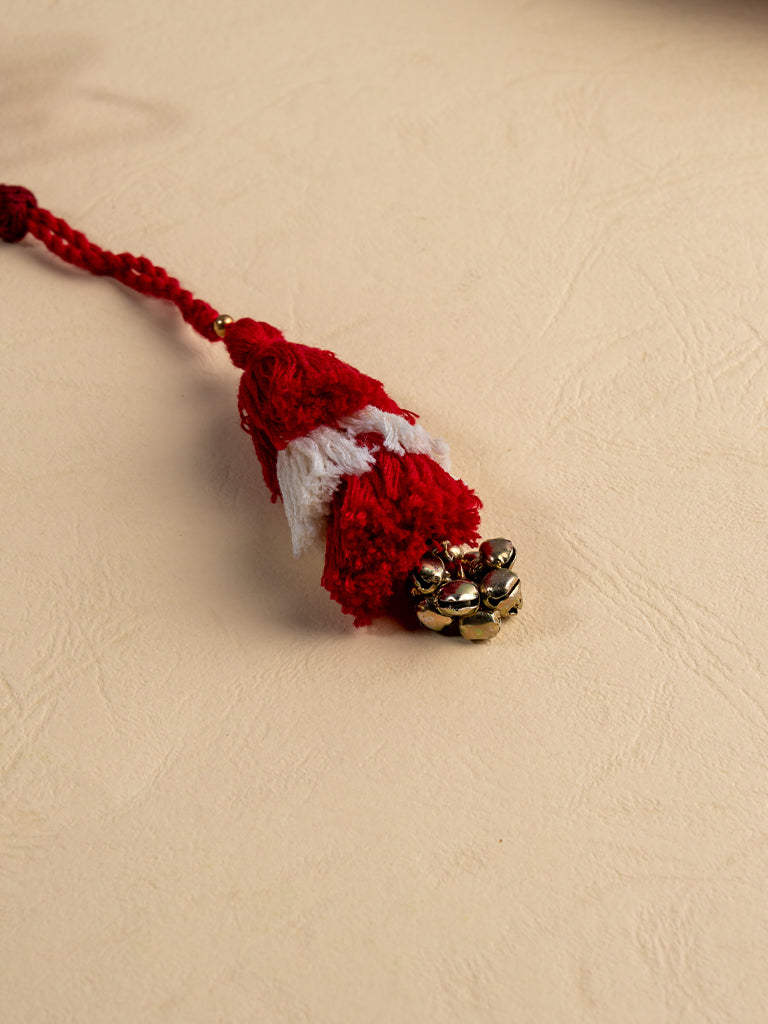 Red Artisanal Ganeshji Lumba Rakhi