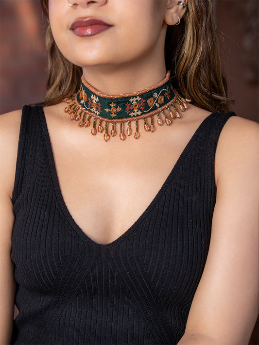 Green Beads Rabari Choker