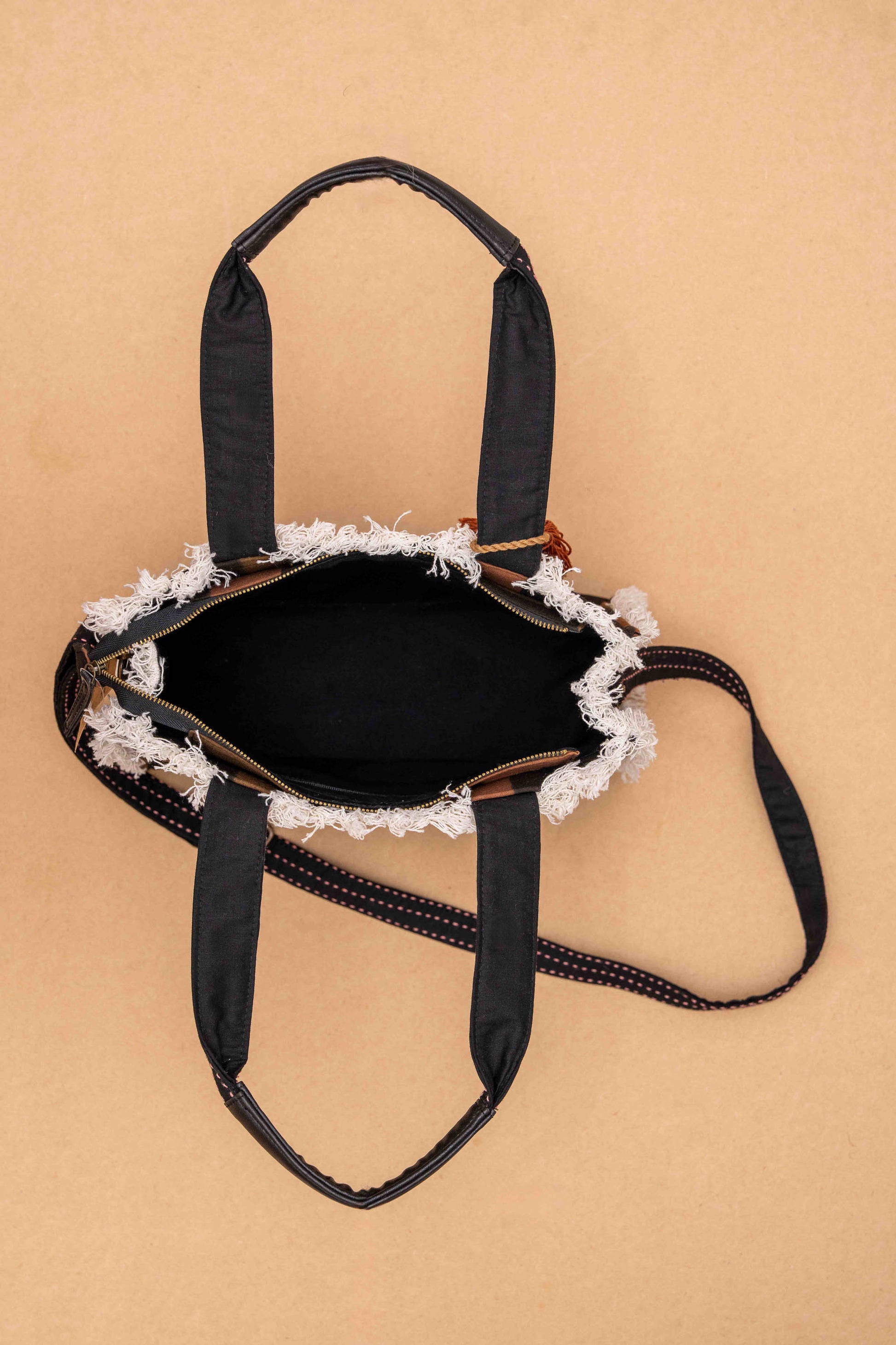 Square Shibori Mini Tote Bag