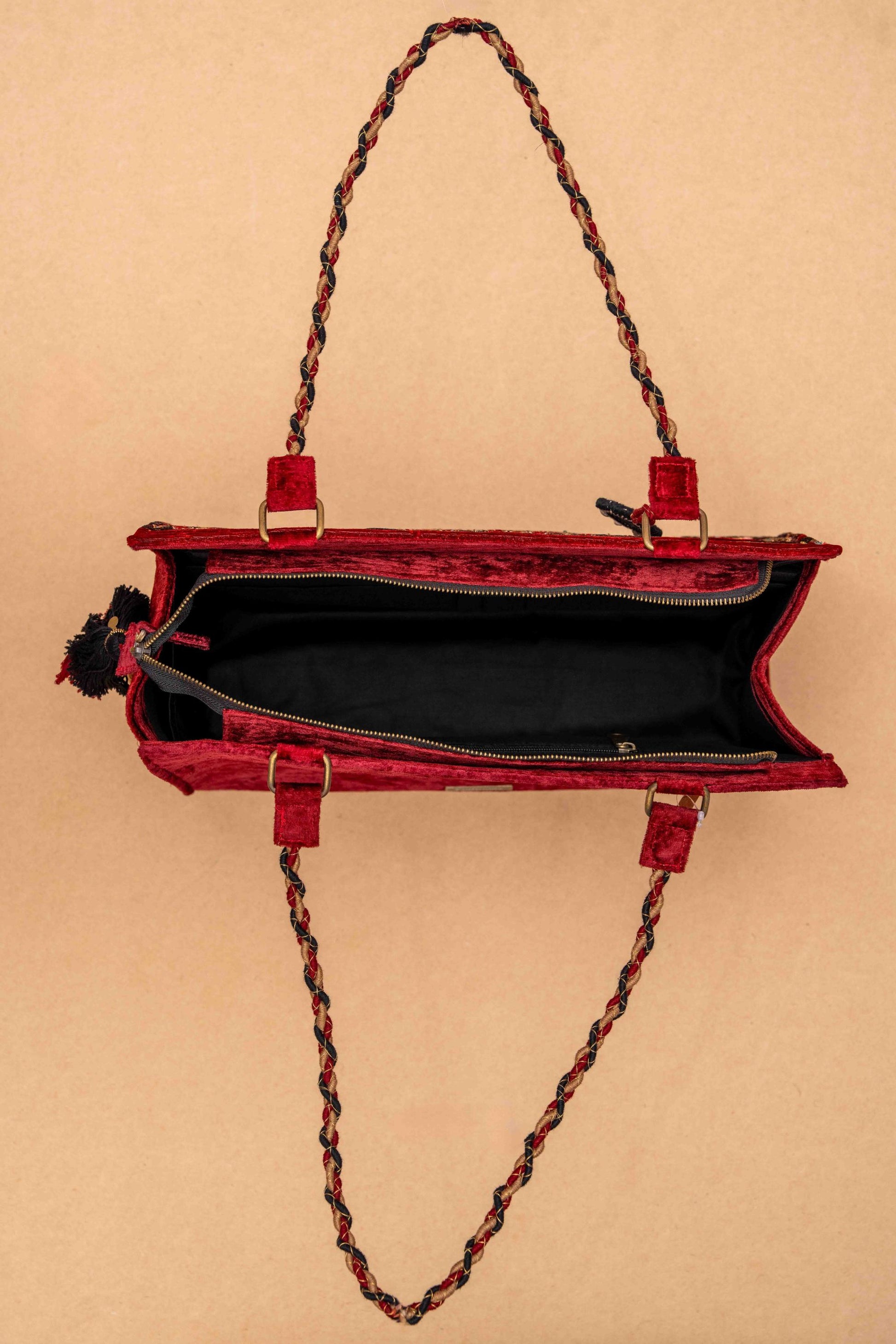 Blooming of Ajrakh Tote Bag