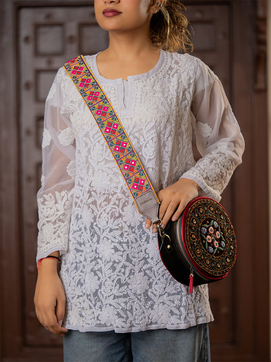 Black Rabari Multi Bag Belt