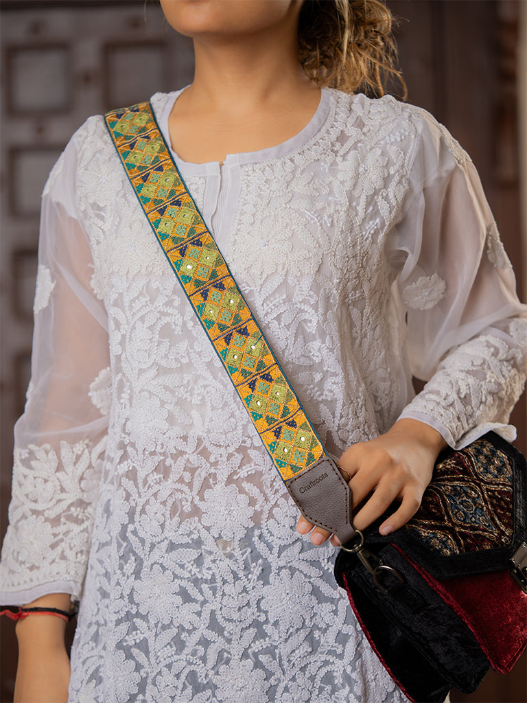 Green Rabari Multi Bag Belt