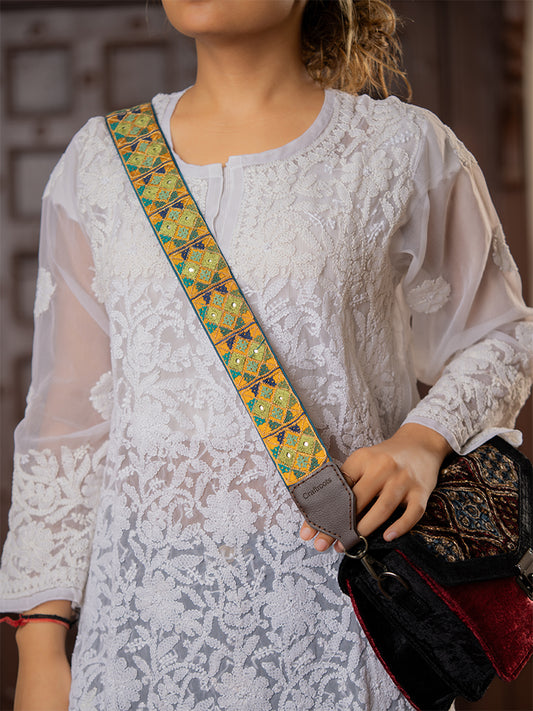 Green Rabari Multi Bag Belt