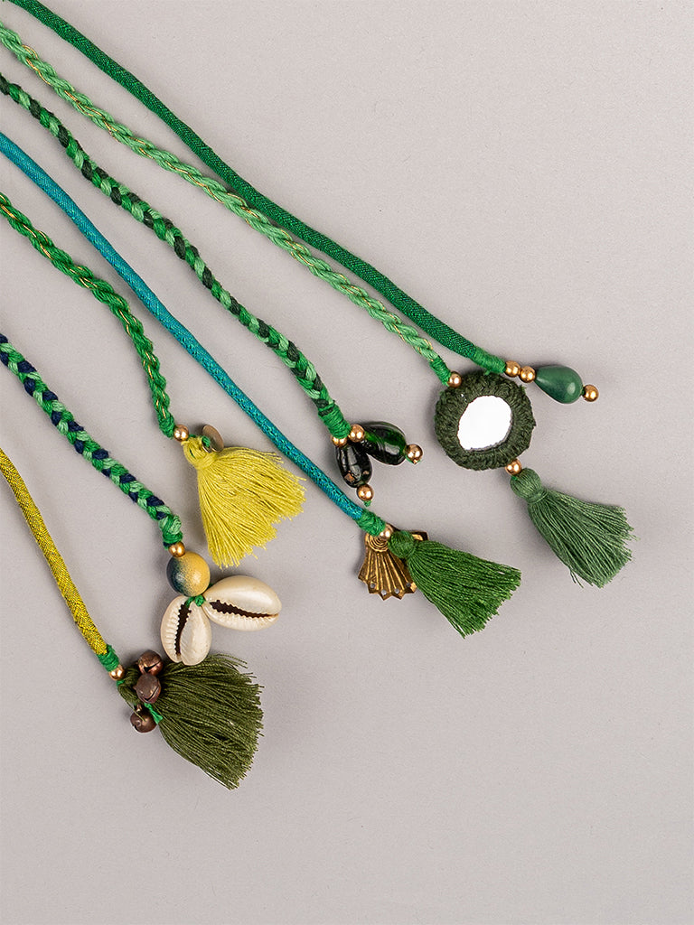 Light Green Shade Bunch Hair String