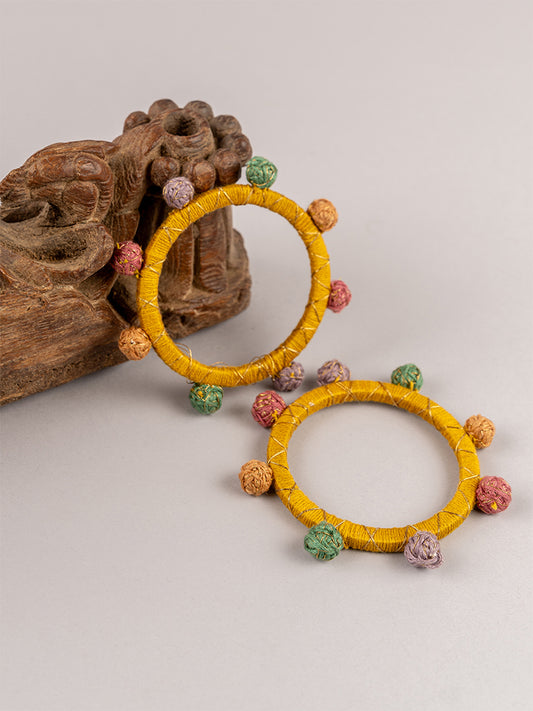 Mustard Thread Bangles