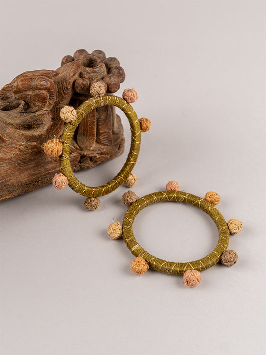 Green Thread Bangles