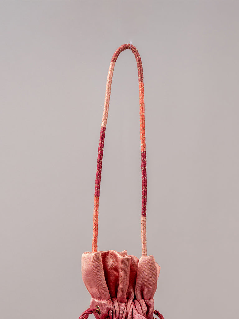 Pink Banjara Ombray Potli Bag