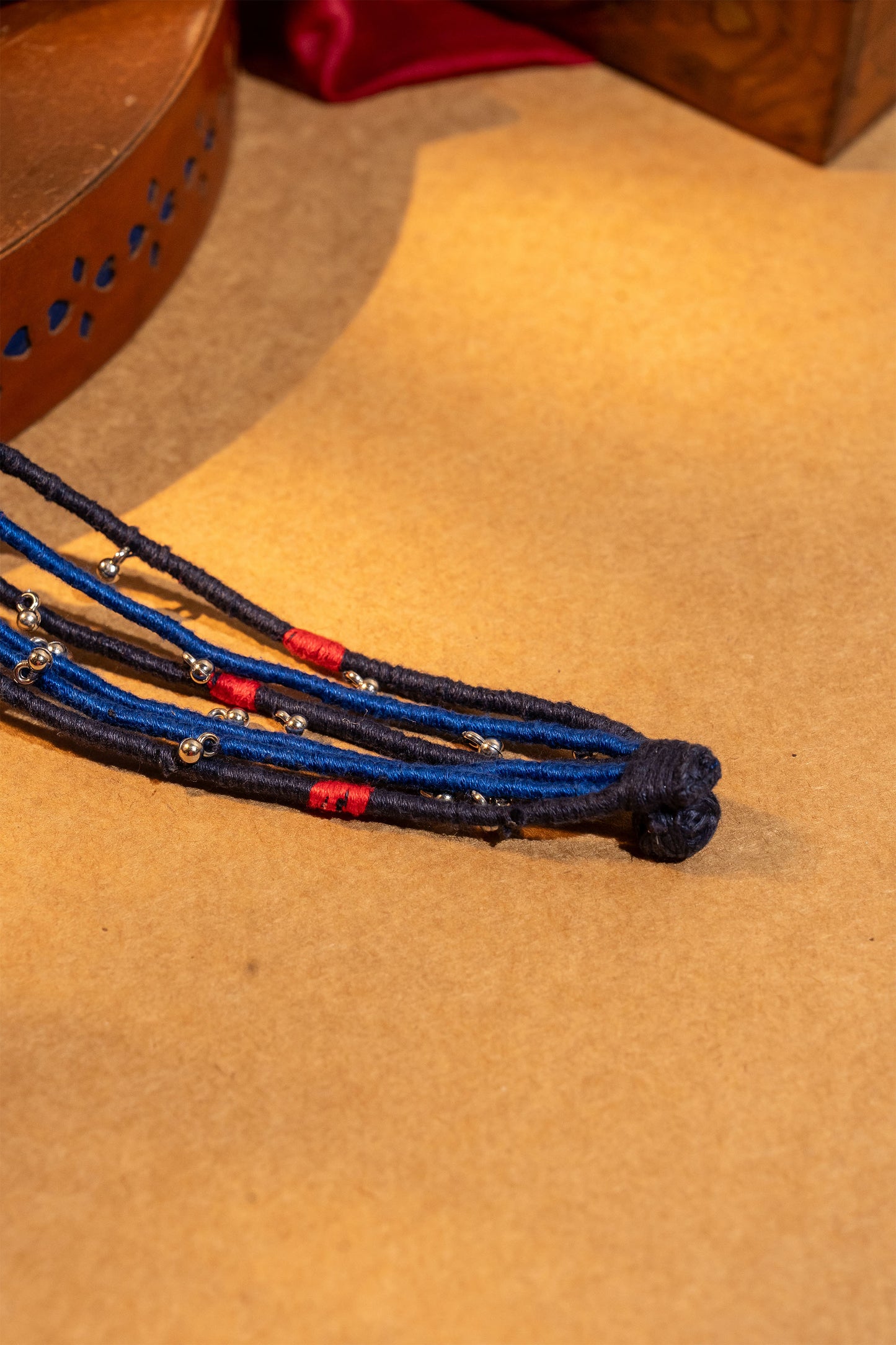 Blue Multi-Layered Anklet