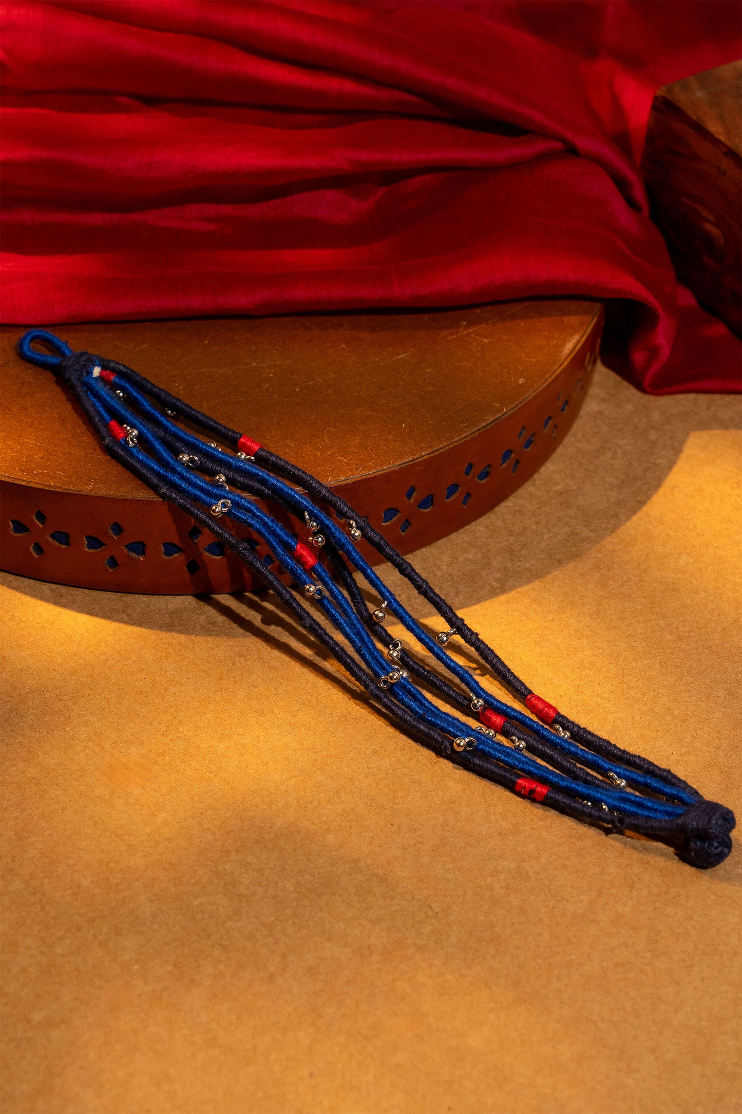 Blue Multi-Layered Anklet