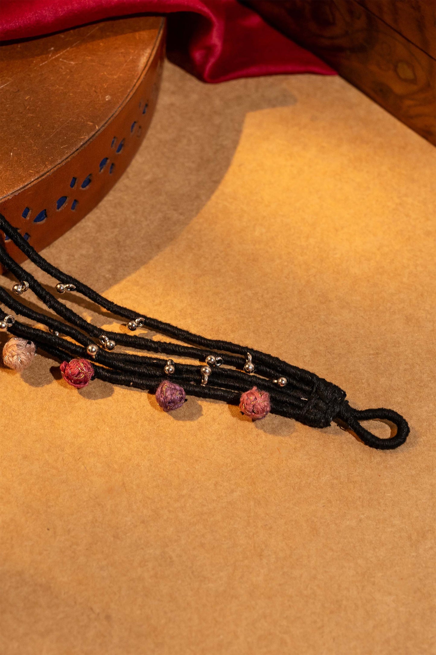 Black Multi-Layered Anklet