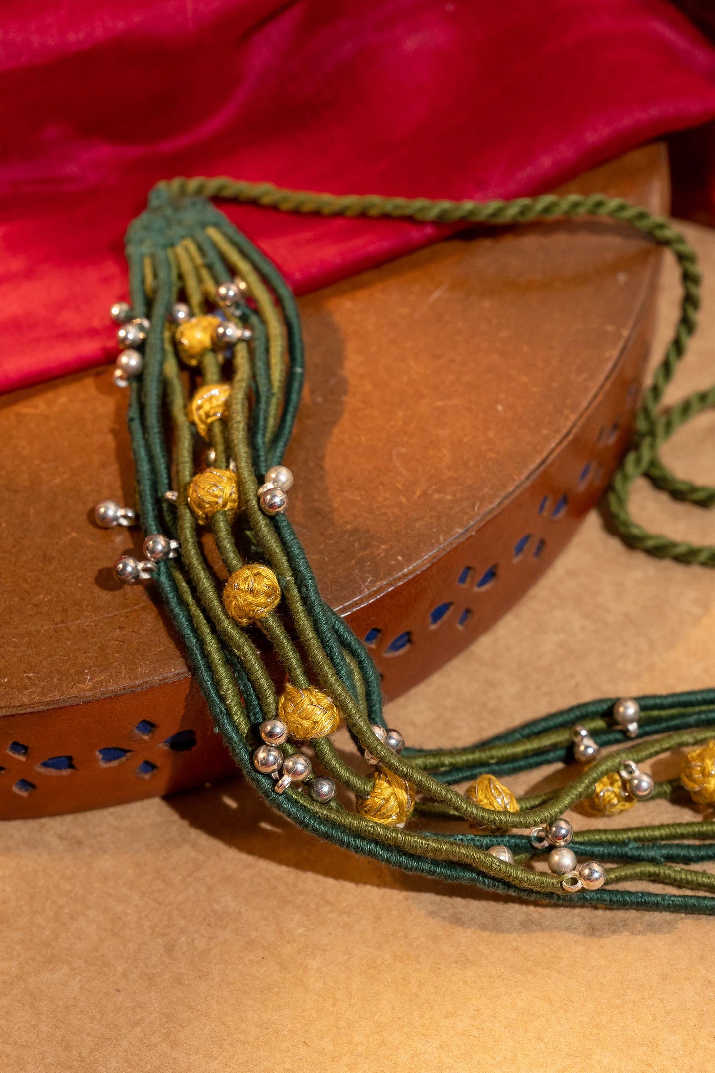 Green Multi Layerd Choker