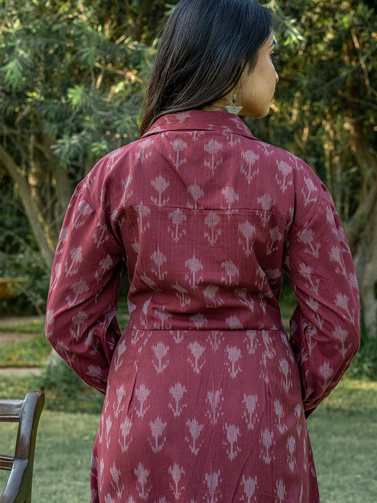 Front_Open_Shirt_Dress_-_Brown