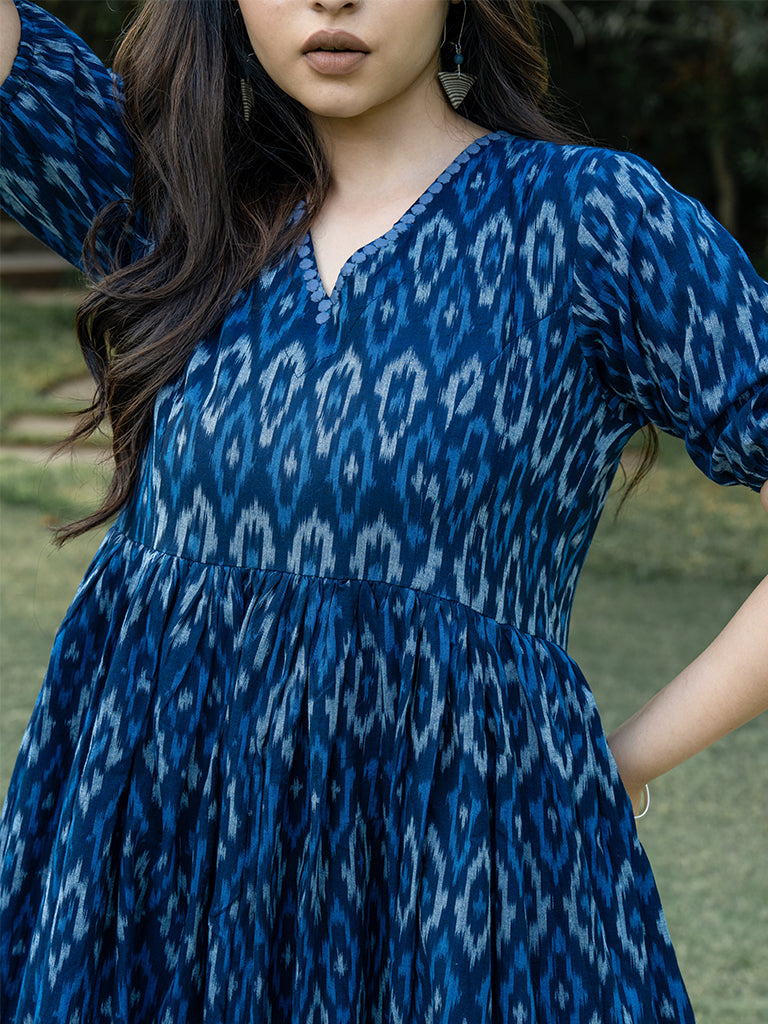 Double Layered Dress - Blue