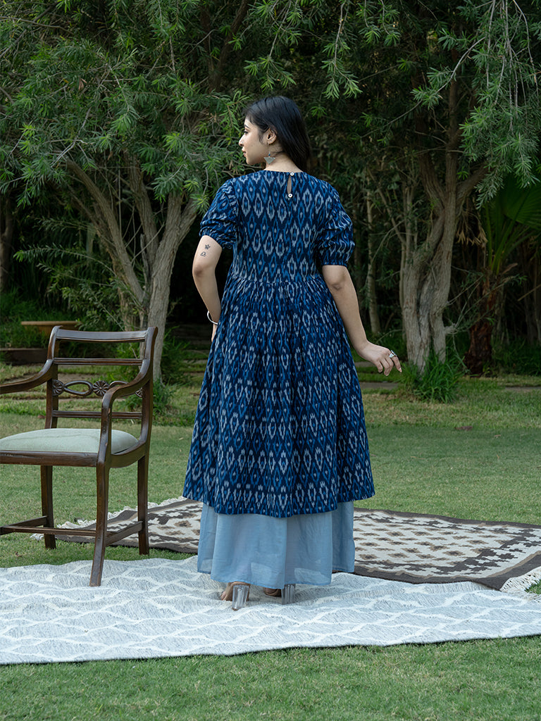 Double Layered Dress - Blue
