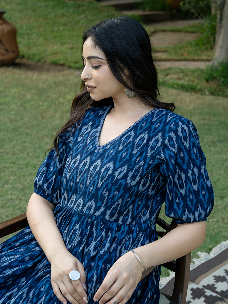 Double Layered Dress - Blue