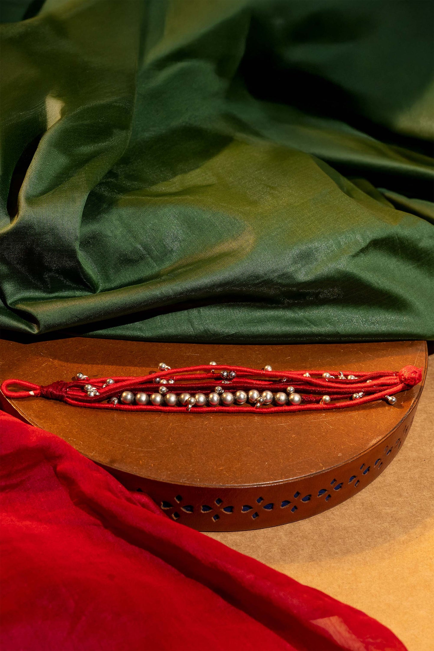 Red Multi Layered Bracelet