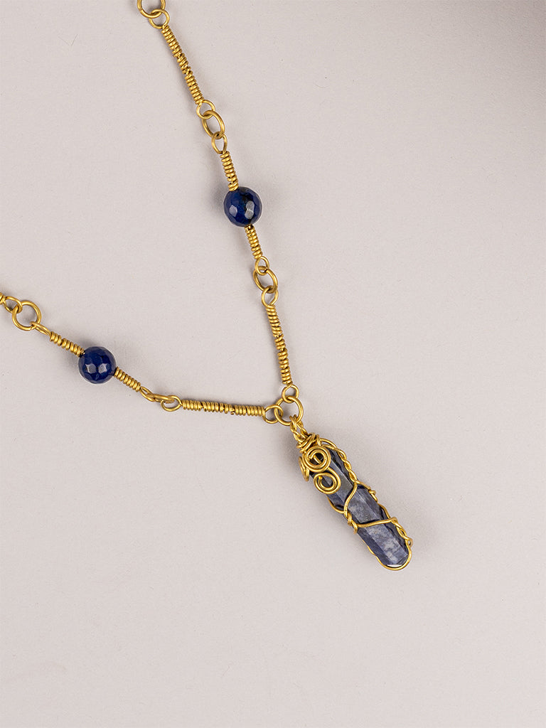 Lapis Crystal Pendant