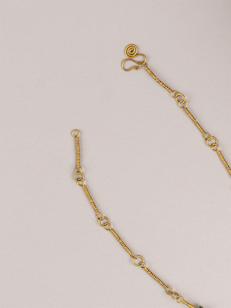 Moss Agate Crystal Pendantb