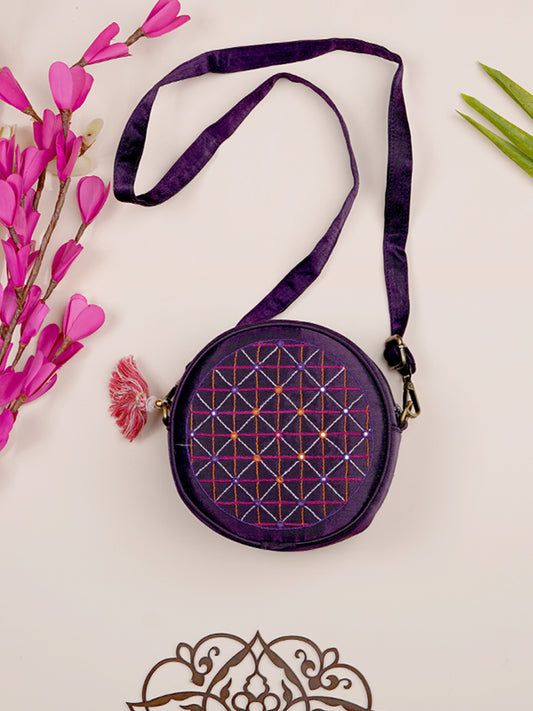 Geometrical Dots Circular Bag
