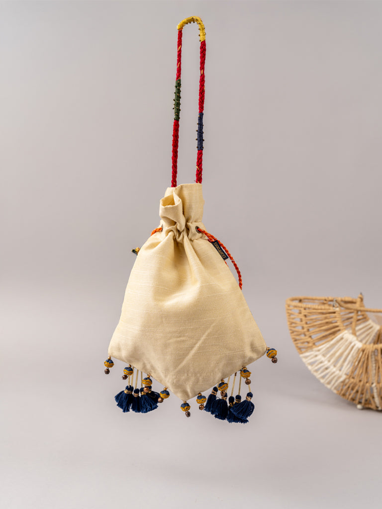 Ivory Triangular Rabari Potli